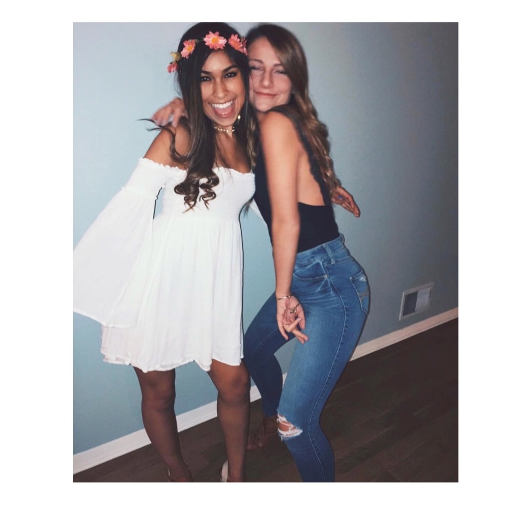 Off the Shoulder White Dress